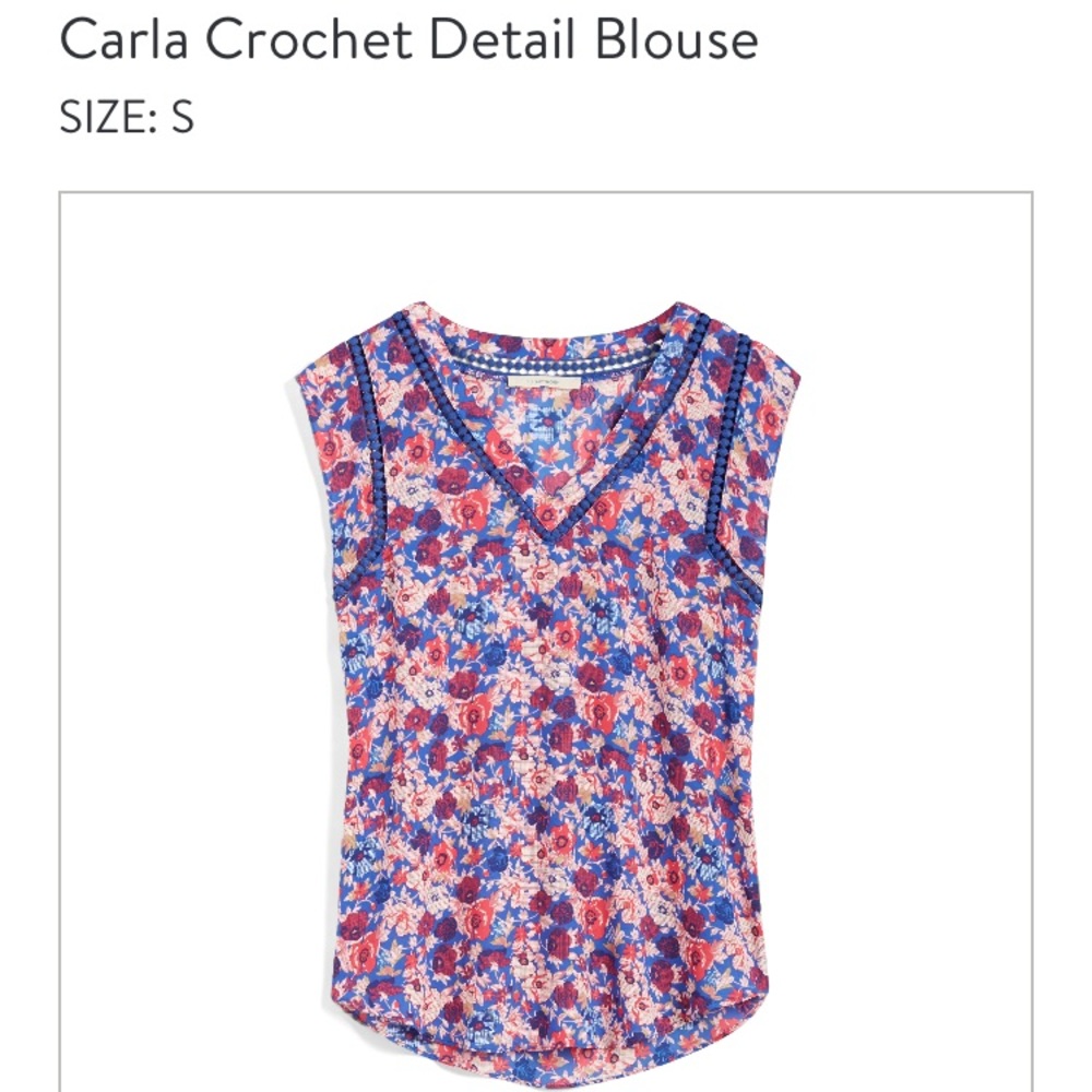 Crochet detail blouse